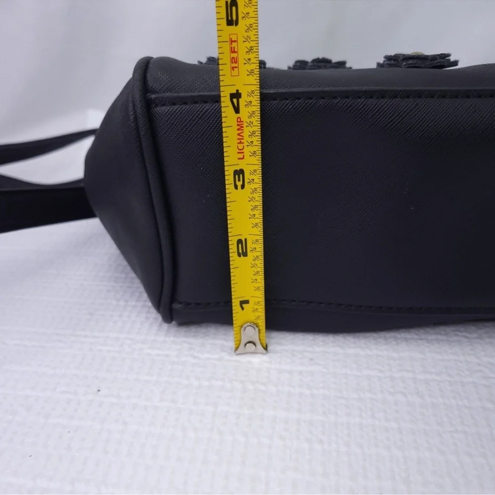 Liz Claiborne Black Crossbody Bag with Gold Accents